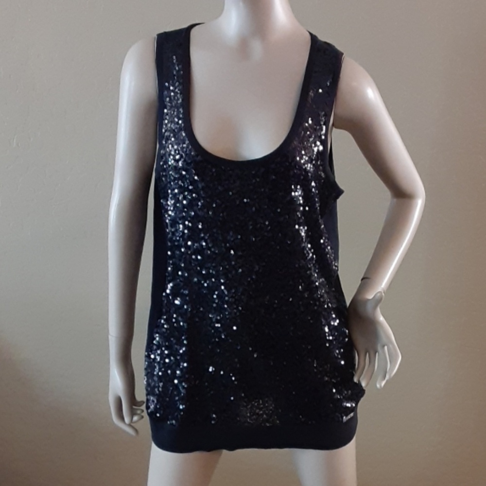Michael Kors top black sequins